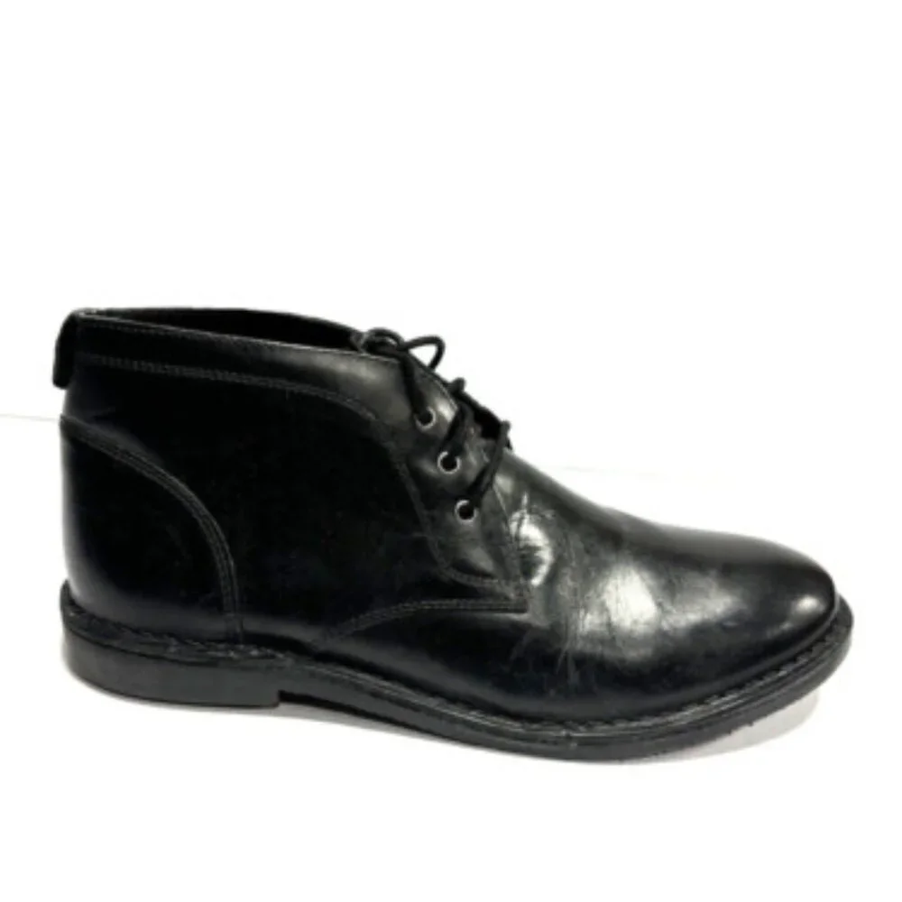 Crown Vintage Men’s Casper, Black Chukka Boots, Size 10 M